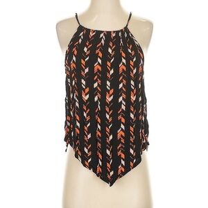 Savanna Jane Black and Orange Chevron Top